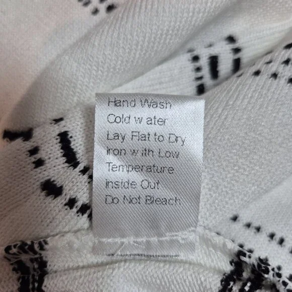 Ming Wang Women's Size XS Striped Blazer Jacket Black White ¾ Sleeve (42) - Picture 12 of 15